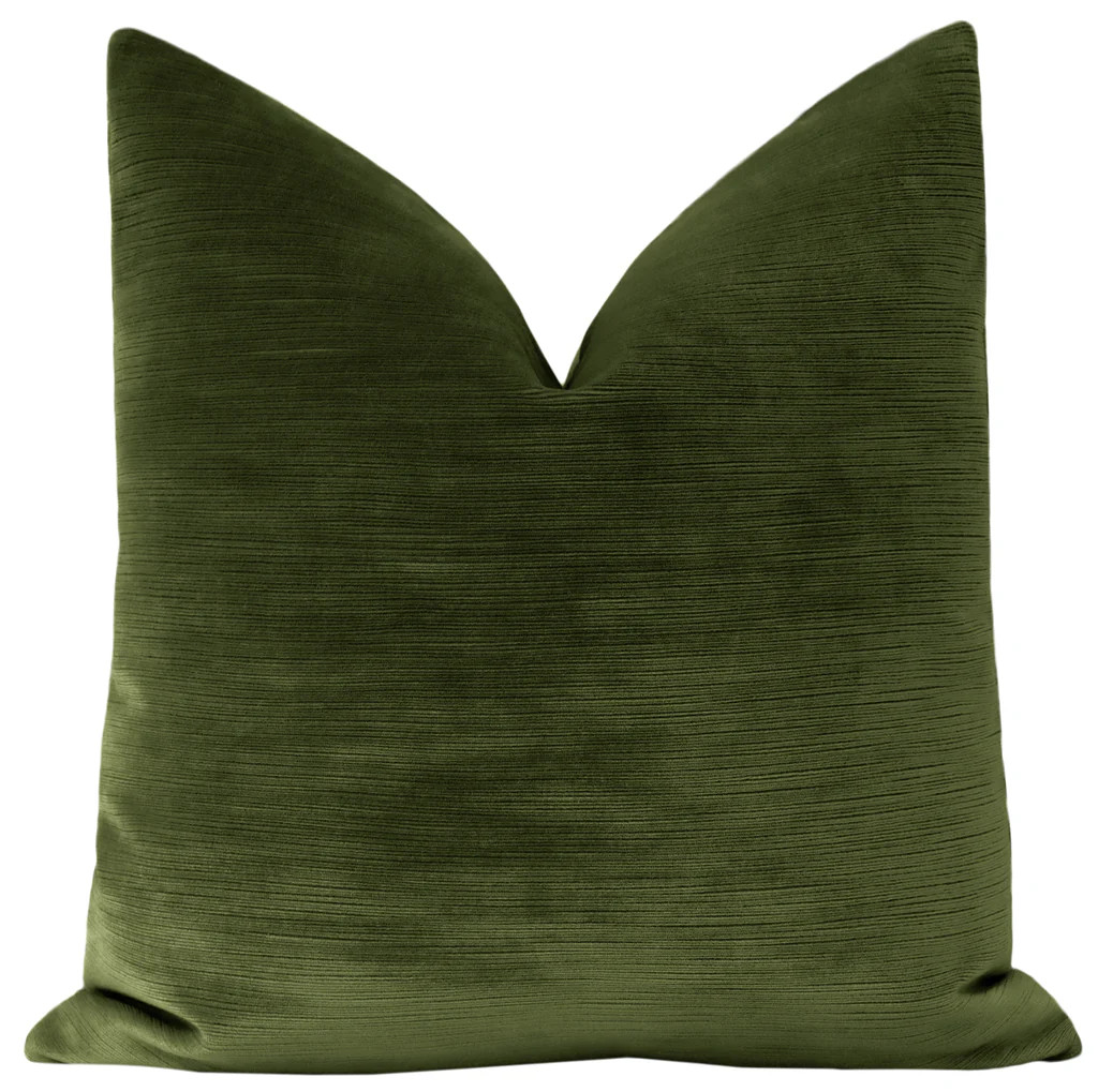 STRIE VELVET // OLIVE | LITTLE DESIGN COMPANY