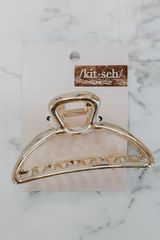 Kitsch Open Shape Claw Clip - Gold | UOI Boutique