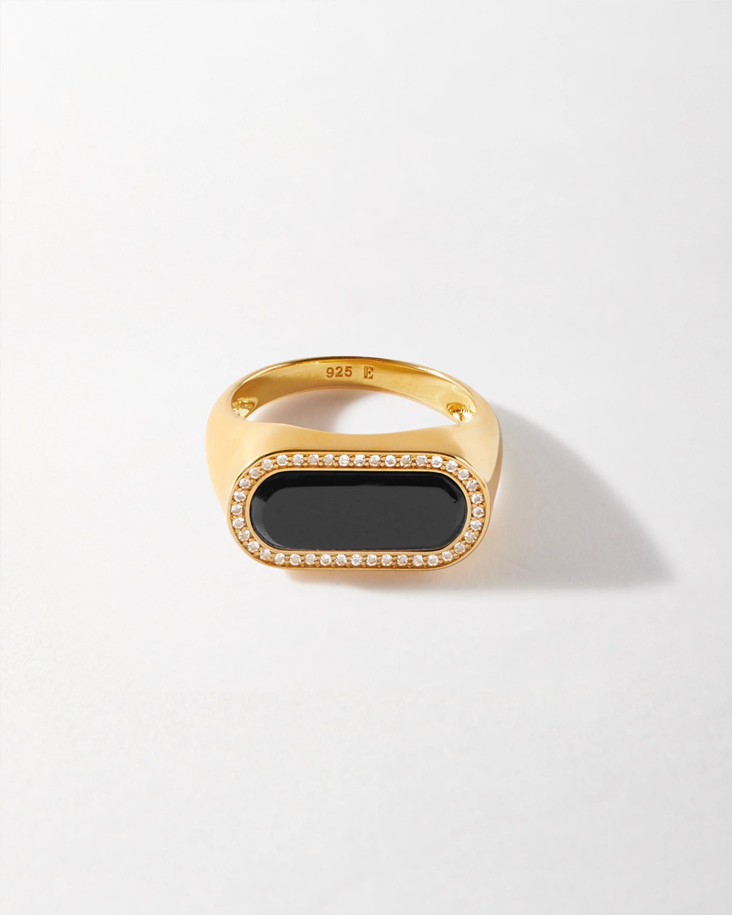 Charlotte Collins Black Onyx Statement Ring | Edge of Ember Ltd