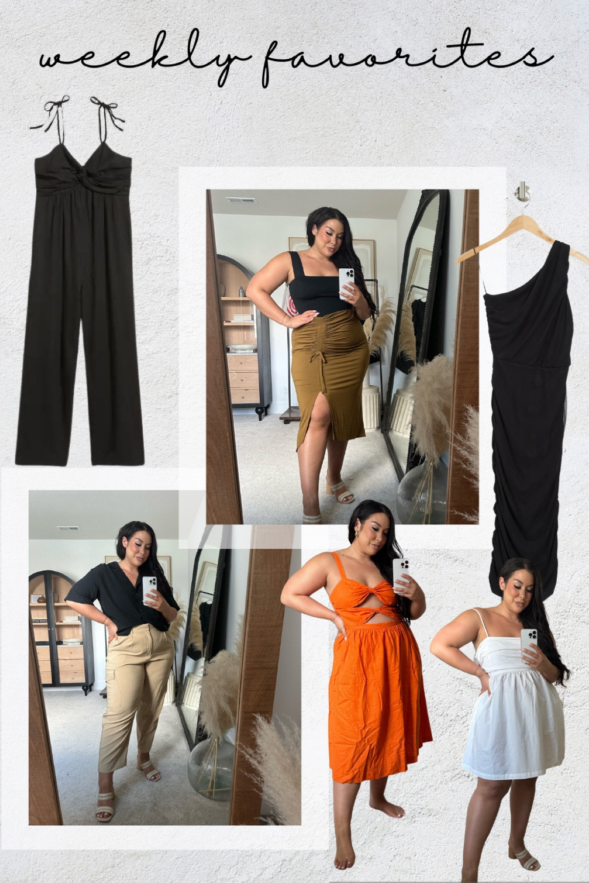 Last week’s best sellers feature a ton of spring wedding guest outfit ideas! I love these affordable dresses, jumpsuits and skirts for spring and summer 😍 Cut Out Dress | Midsize Fashion | Midi Skirt | Cargo Trousers | Wedding Guest Dress | Bridal Shower Dress

#LTKcurves #LTKstyletip #LTKwedding