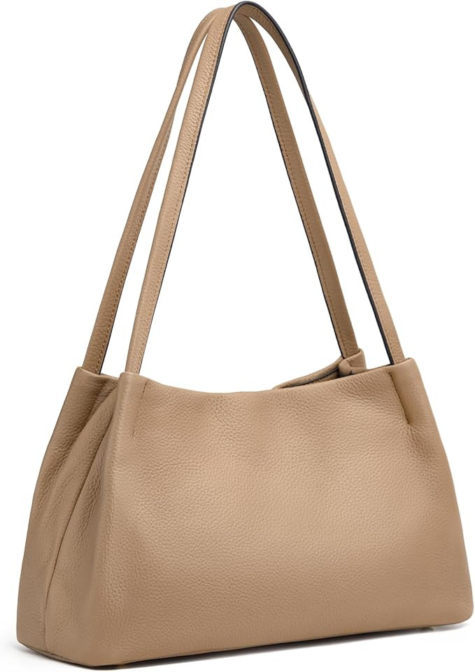 Kattee Leather Purses and Handbags for Women, Soft Genuine Leather Shoulder Hobo Bags with Top Ma... | Amazon (US)