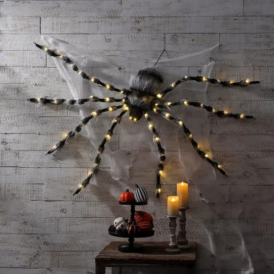 Member's Mark Oversized Pre-Lit Furry Spider, Assorted Colors | Sam's Club
