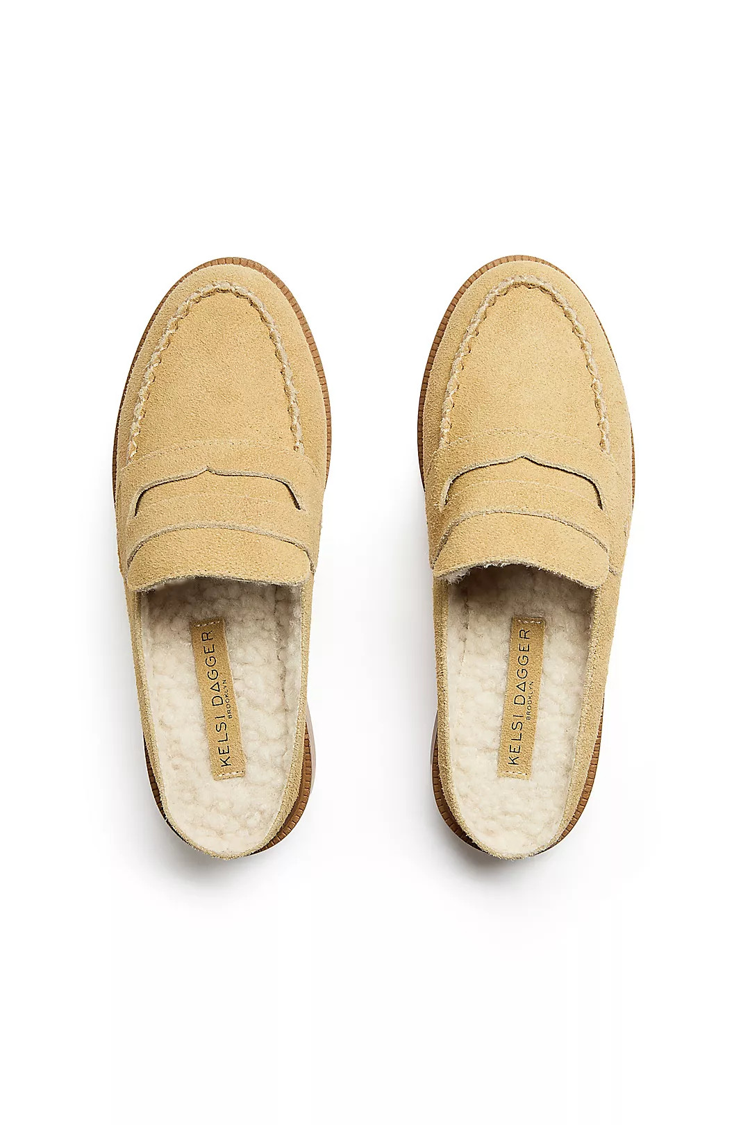 Kelsi Dagger Brooklyn Faux Fur Lock Loafer Mules | Anthropologie (US)