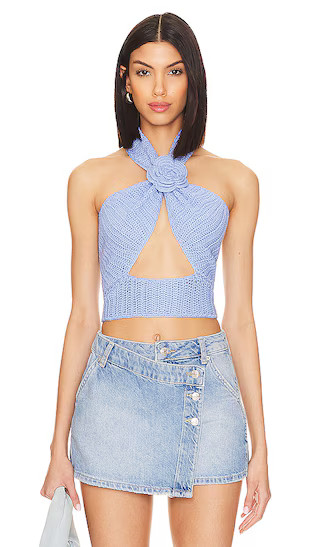 Kyla Halter Top in Periwinkle | Revolve Clothing (Global)
