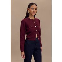 Tabitha Knit Cardigan - Merlot | MESHKI US