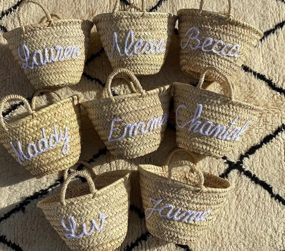 60% OFF SALLE Monogrammed Bag , Straw Bag, Personalized Bag, Customized Beach Bag, Bridal Party, ... | Etsy (US)