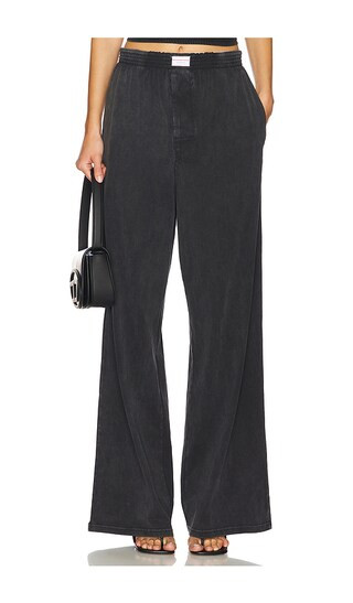 Alexander Wang Unisex Wide Leg Pant in Black. - size XS | Revolve Clothing (Global)