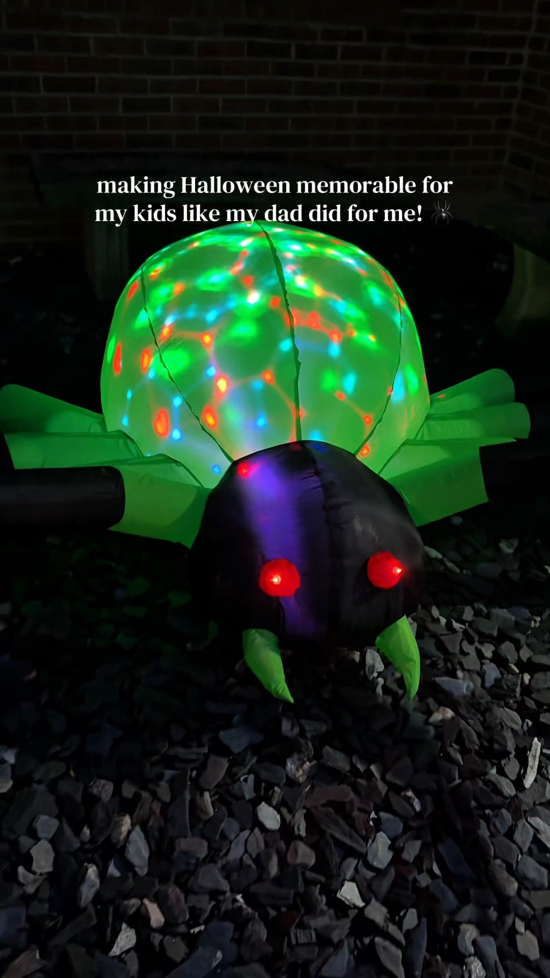 Inflatable Spider Halloween Decor - Outside Halloween Decorations - Spooky Season