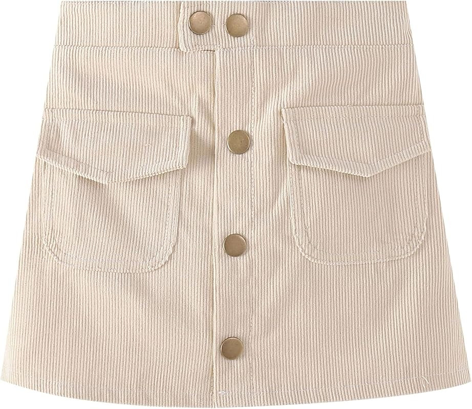 WELAKEN Girls and Toddler's Corduroy Short Mini Skirt | Amazon (US)