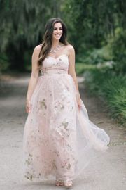 Ellen Floral Tulle Maxi Dress | Morning Lavender