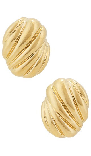 Hive Clip On Earrings in Gold | Revolve Clothing (Global)