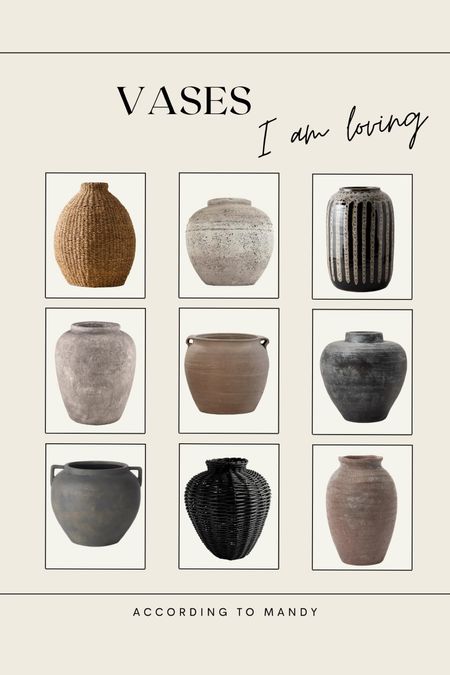 VASES/VESSELS/POTS- I am loving

Home decor finds, interior styling, coffee table decor, dining table decor, home inspo, vase, home inspo 

#LTKhome #LTKsalealert