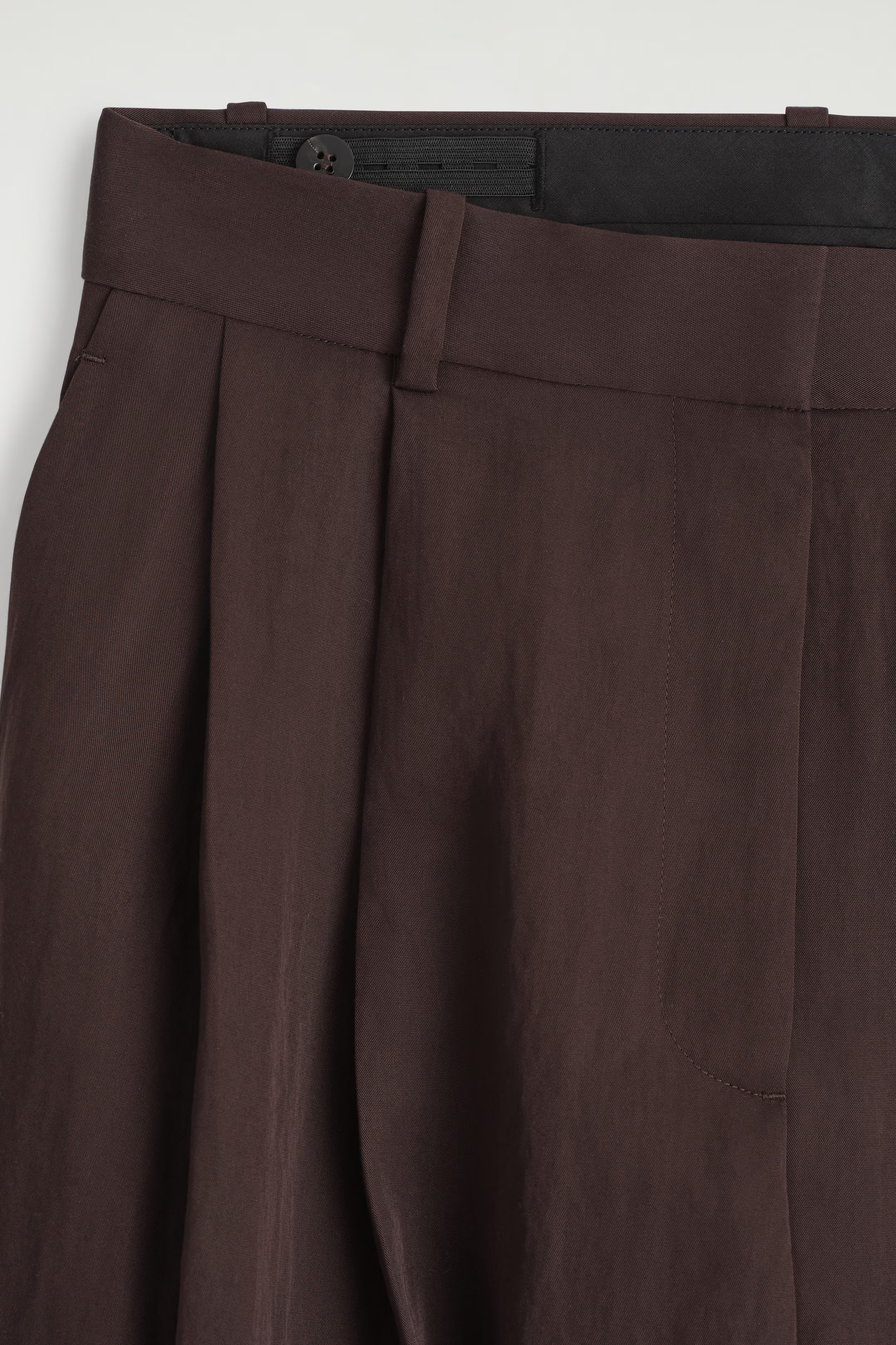 RELAXED FLUID WIDE-LEG TROUSERS - BURGUNDY | COS AU | COS (AU)