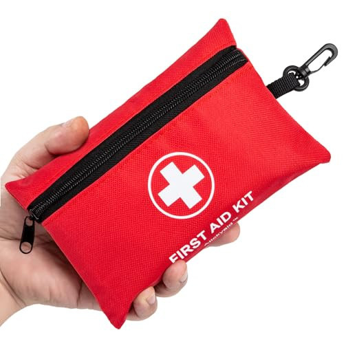 Atickyaid Mini First Aid Kit - 140 Piece Small First Aid Medical Kit for Car, Home, Office, Travel, Camping, Sports, Outdoor, School - Emergency First Aid Supplies and Survival Kit | Amazon (US)