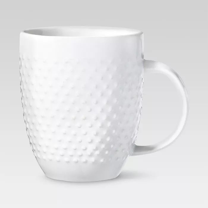 Beaded Porcelain Coffee Mug 15oz - White - Threshold™ | Target