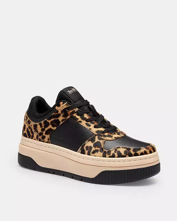 Platform Sneaker With Leopard Print | Coach Outlet US