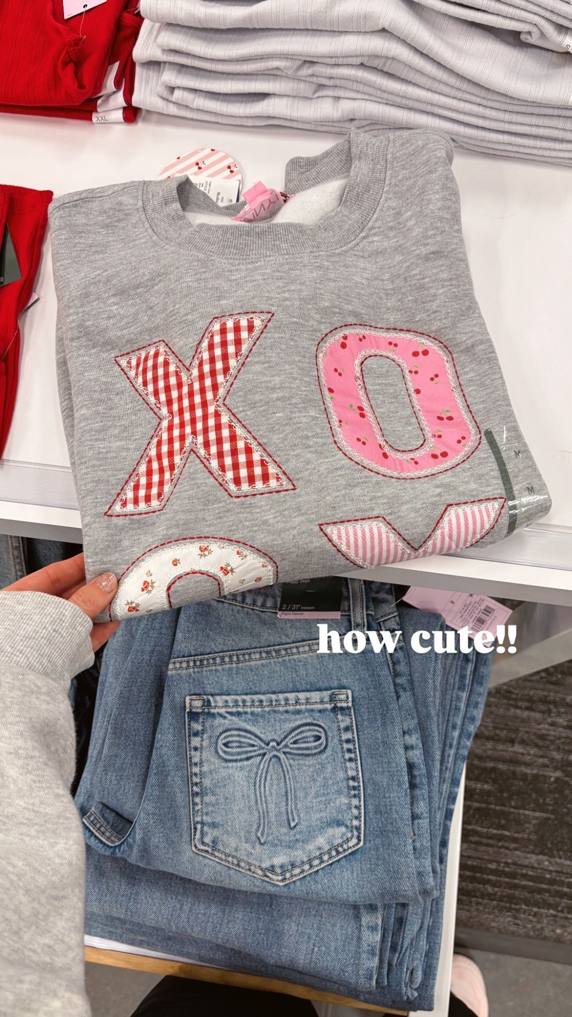 How cute is this new valentines sweatshirt & bow jeans from target?! 

#targetfinds #targetfashion #valentinesdayfashion #galentines

#LTKFindsUnder50