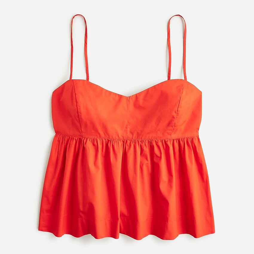 Flowy cotton poplin camisole | J. Crew US