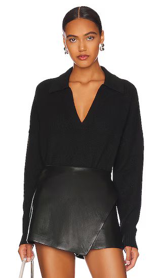 Marti Polo Sweater in Black | Revolve Clothing (Global)