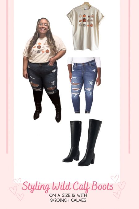 Styling Wild Calf boots! Plus size fall outfits on a size 16! 
Top- XXL
Jeans- 16 
Boots- 8.5 (linked in my bio) 

#LTKstyletip #LTKSeasonal #LTKcurves
