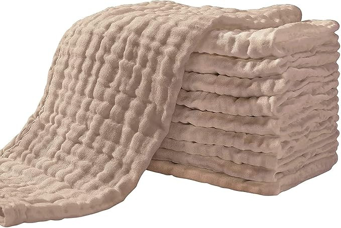 Yoofoss Muslin Burp Cloths for Baby 10 Pack 100% Muslin Baby Washcloths for Boys Girls Large 20''... | Amazon (CA)