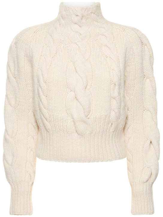 Luminosity cable knit wool sweater - Zimmermann - Women | Luisaviaroma | Luisaviaroma
