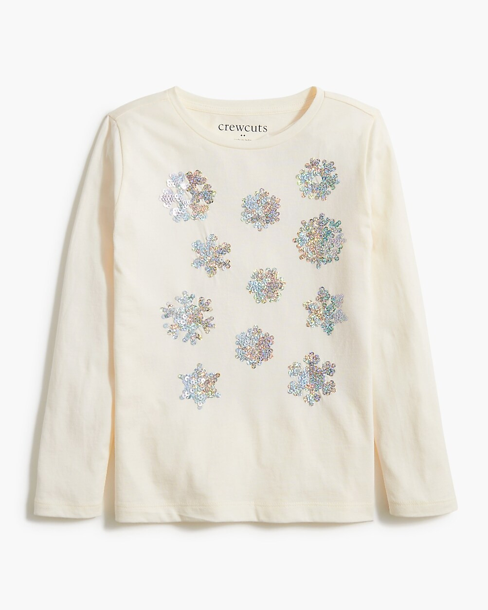 Girls' long-sleeve sequin graphic tee | J.Crew Factory