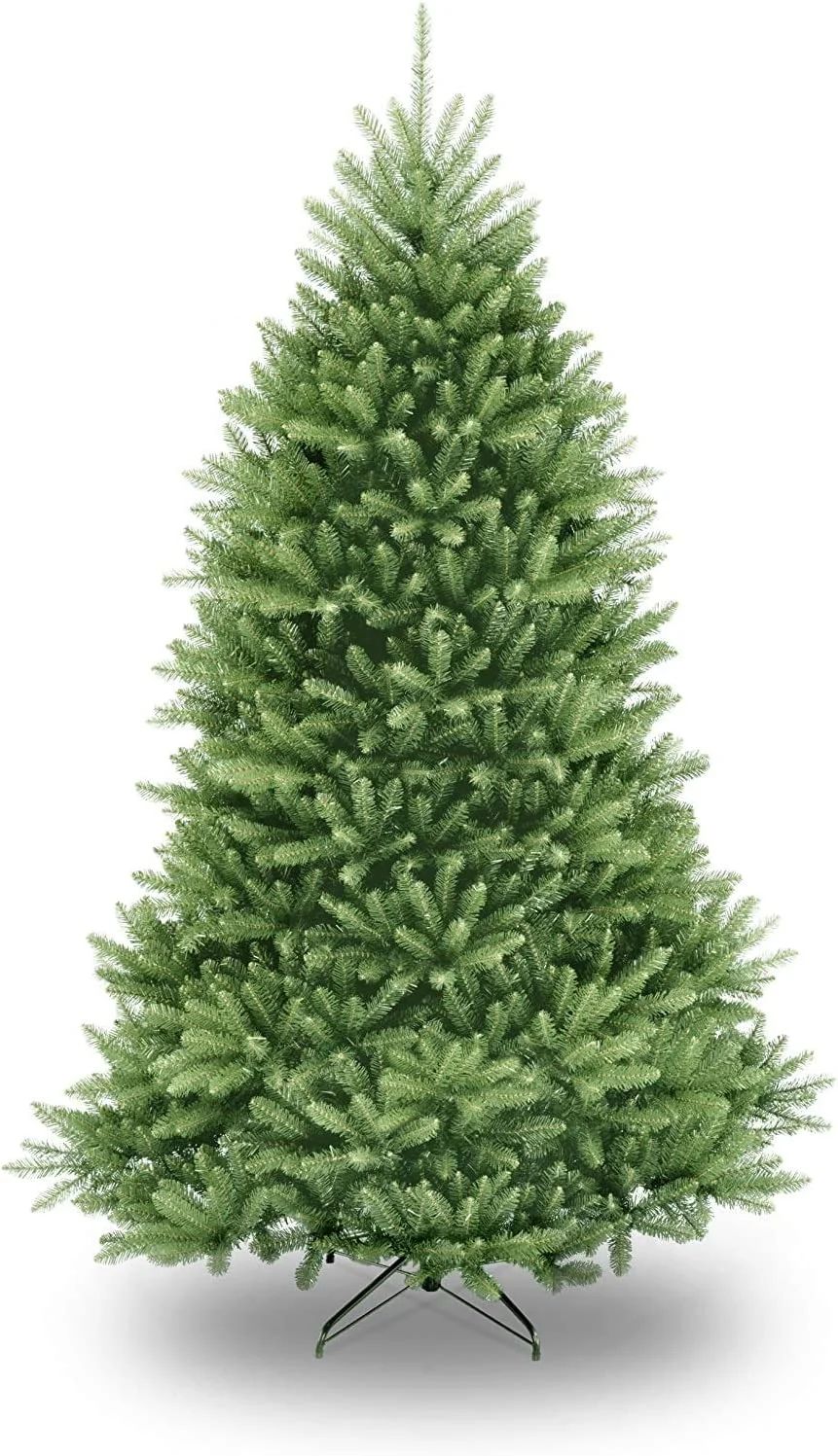 Artificial Christmas Tree Full Natural Spruce PVC Fir Tree 7.5ft Foldable Metal Stand,Indoor Outd... | Walmart (US)