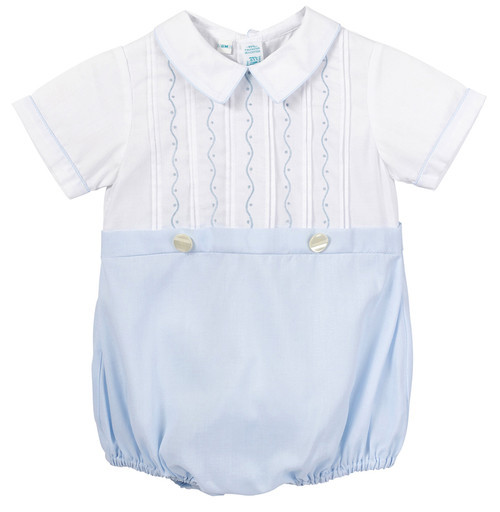 Embroidered Mock 2-Piece Creeper | Feltman Brothers