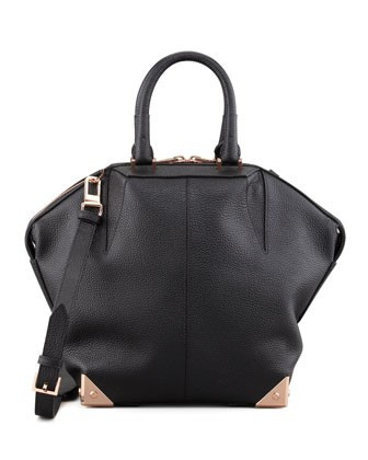 Emile Tote Bag, Black/Rose Golden | Bergdorf Goodman