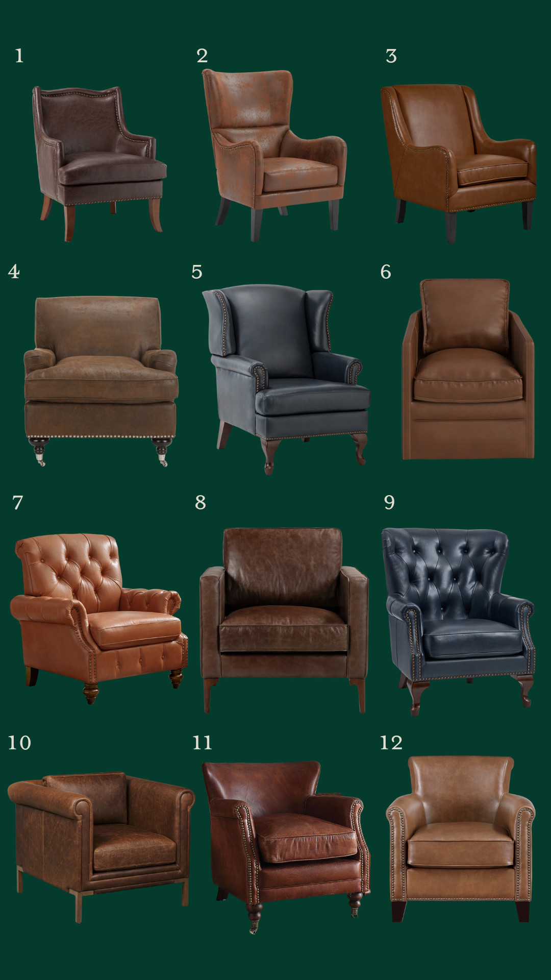 Leather chairs for every budget - all under $1000! A leather chair is like a pair of jeans - it just goes with everything. It might just be the missing piece your room needs. #Ad #Wayfair #WayfairPartner @Wayfair

 #LTKHome #LTKStyleTip