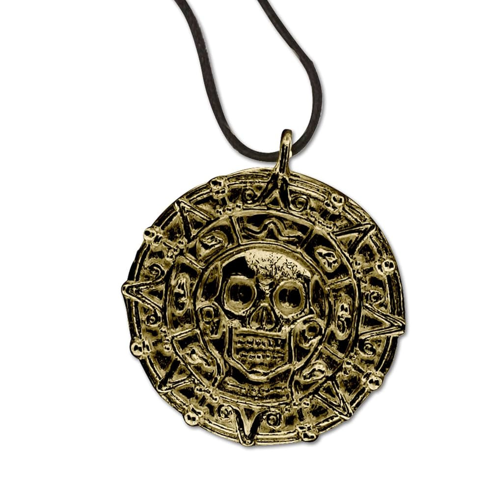 MASTER USA - COIN - Coin Necklace, Antique Gold Alloy Metal Medallion, Includes Black Nylon Neck ... | Amazon (US)