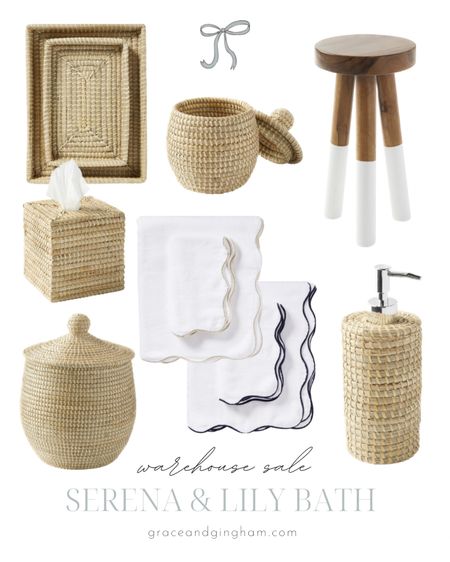 Serena & Lily Private Warehouse Sale // So many beautiful bath accessories to choose from! I’m loving the warmer tones of the Natural line! The La Jolla collection is a coastal classic, the Wave Collection towels add a preppy touch, and the dipped teak stool is perfect for the side of the tub! ✨

serena and lily // bathroom decor // bathroom accessories // coastal decor // preppy decor

#LTKsalealert #LTKunder100 #LTKhome
