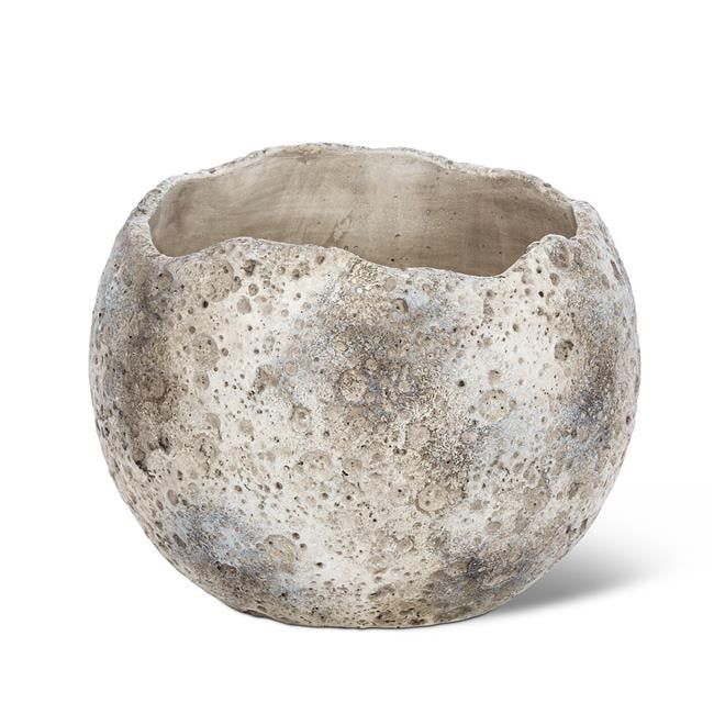 Abbott Collections AB-27-MOONSCAPE-LG 9 in. Textured Ball Planter&#44; Grey | Walmart (US)