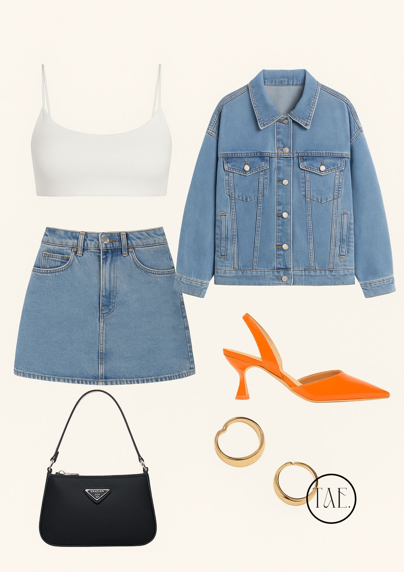 Denim Days & Citrus Kicks 🍊✨
The ultimate summer street style combo: a cropped white tank, matching denim-on-denim moment, and a splash of orange to tie it all together. Effortless, elevated, and made for that Pinterest girl era 💭🧡

Linked everything on my LTK — including lookalikes for the Prada bag + orange heels you’ll want to wear on repeat. Tap to shop & save this to your outfit board for later 🖤

#LTKfashion #LTKsummerstyle #DenimOnDenim #OrangeHeels #AestheticStyle #RomanticCoolGirl #OutfitInspo #PradaStyle #StreetStyleLook #theaestheticenthusiast