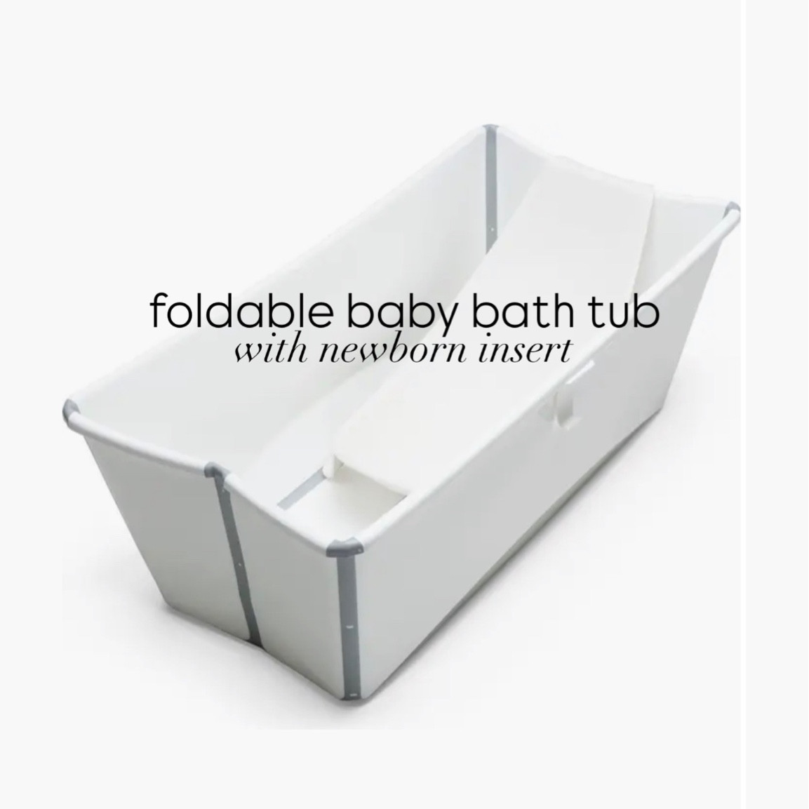 Newborn/baby foldable bathtub - great for small spaces 

Linked Amazon muslin cloths used for bath time 

#LTKBaby
