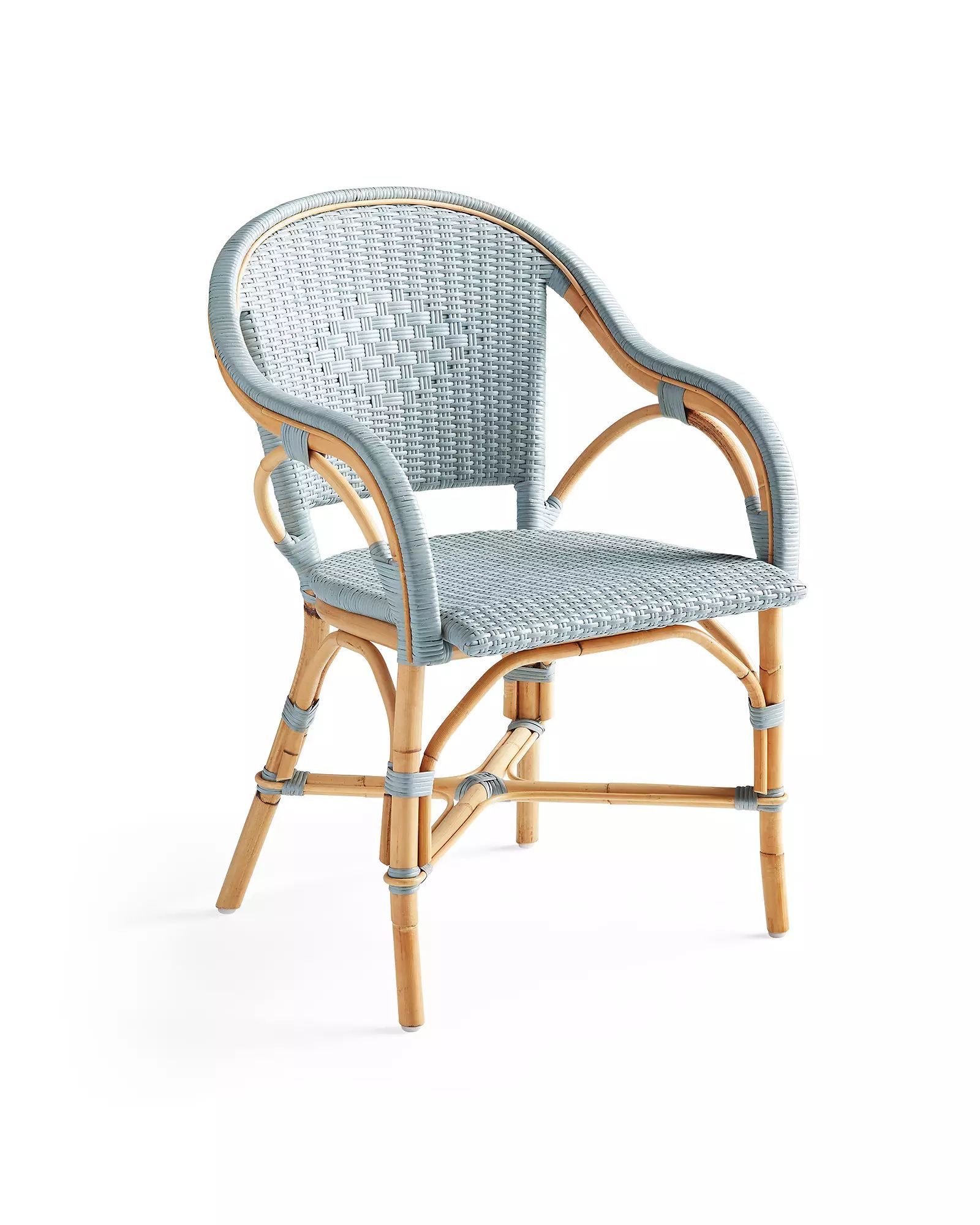 Sunwashed Riviera Rattan Dining Chair | Serena and Lily