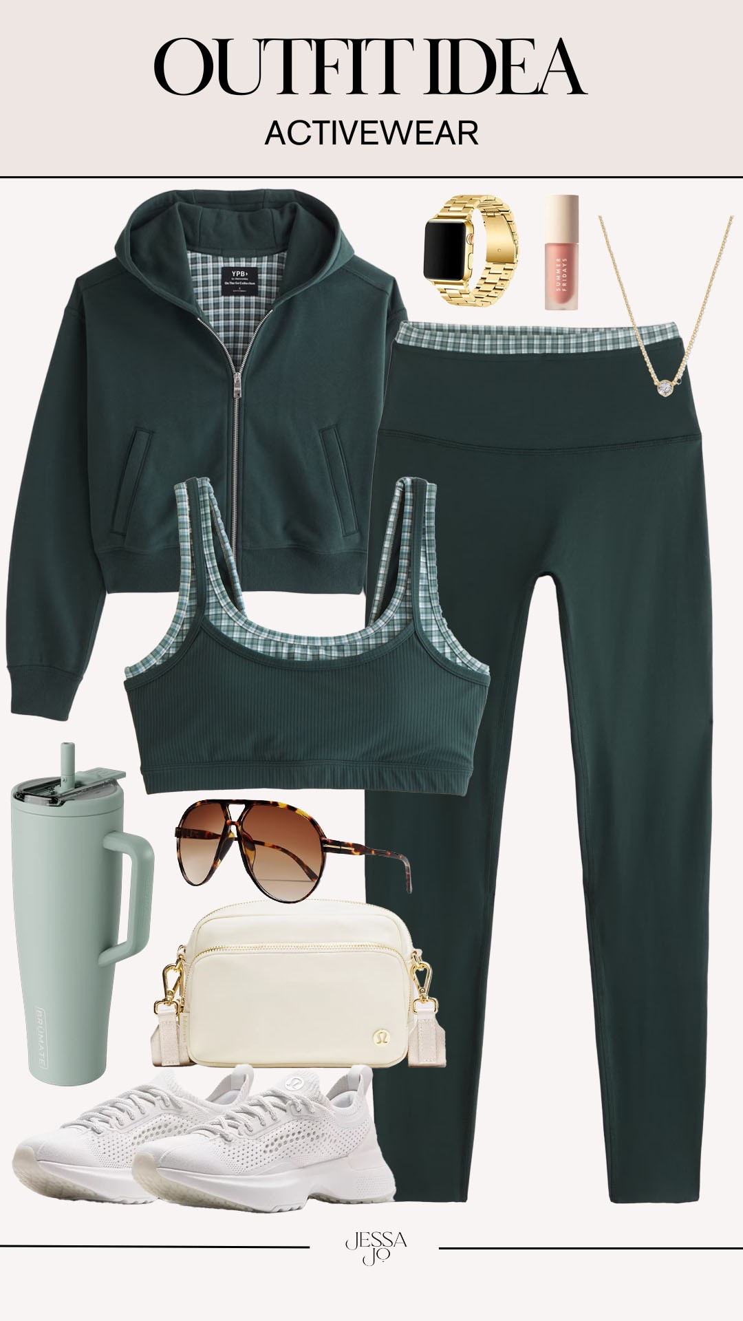 Trendy fall active outfit. Abercrombie Ypb. Trending green for fall.

#LTKSeasonal #LTKootd #LTKActive