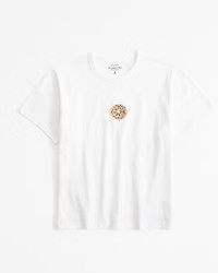Short-Sleeve Bagel Graphic Skimming Tee | Abercrombie & Fitch (US)