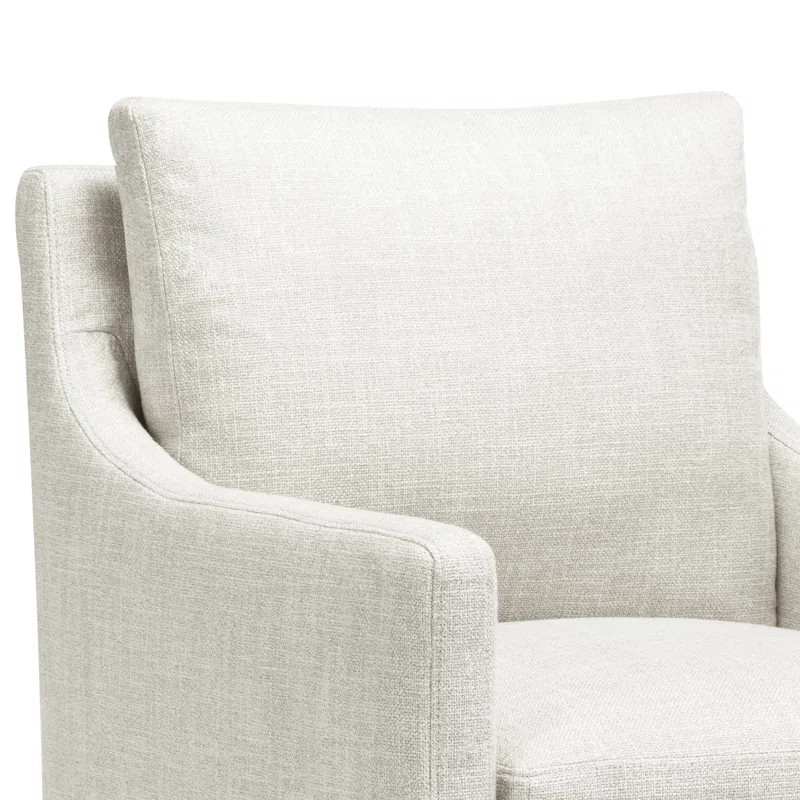 24" Wide Country Farmhouse Linen Down Fill Upholstered Dining Armchair | Wayfair North America