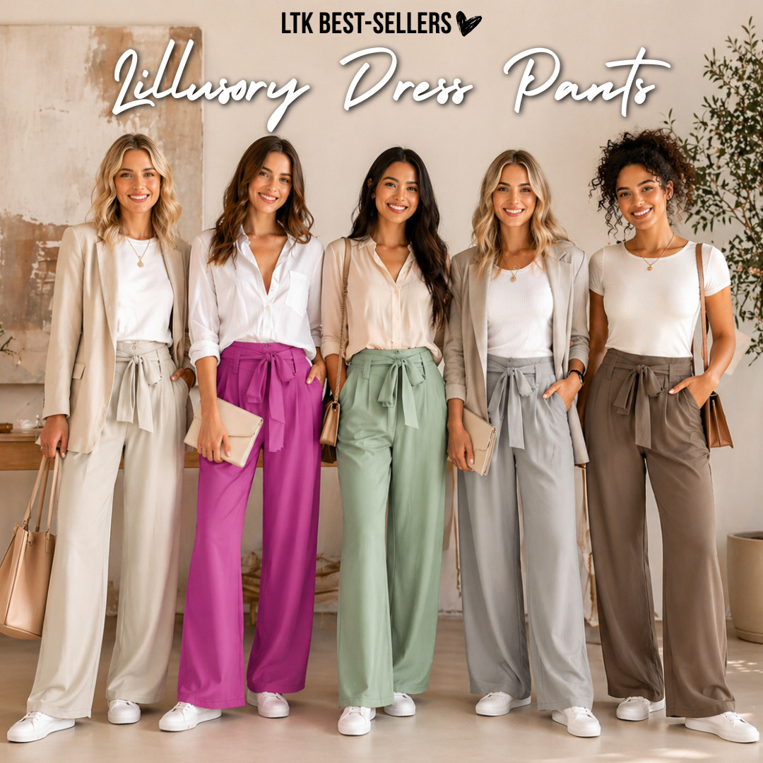 LILLUSORY | Paperbag Waist Dress Pants | Elevated Workwear That Actually Flatters ☀️

If you’ve been trying to find work pants that are flattering, comfortable, and still look polished… this is it.

I’ve gone through so many pairs like this — and not all of them are worth it. These are.

This is the kind of pant you throw on and instantly look put together, without overthinking it.

If you struggle with:
• work pants that feel stiff or uncomfortable
• waistlines that aren’t flattering or dig in
• fits that don’t give shape
• fabrics that wrinkle or look cheap
• nothing that works for both work and everyday

…this is your go-to.

Why these actually work:
• paperbag waist = defines your waist + super flattering
• tie detail = adjustable fit + added shape
• wide leg silhouette = comfortable + elevated
• lightweight fabric = breathable for all-day wear
• structured but relaxed = polished without feeling stiff
• mix of neutral + statement colors = easy to style

Perfect for:
• office & business casual outfits
• work-to-dinner transitions
• travel days when you still want to look put together
• brunch, meetings & everyday wear
• spring & summer work outfits
• capsule wardrobe staples

These are one of those pieces that instantly make your outfit look more styled.

Comfortable, flattering, and actually versatile.

I’d grab a couple colors — these are the kind you keep reaching for.

Minimal effort, still looks put together.

↓ Everything is linked!

#LTKSaleAlert #LTKWorkwear #LTKTravel