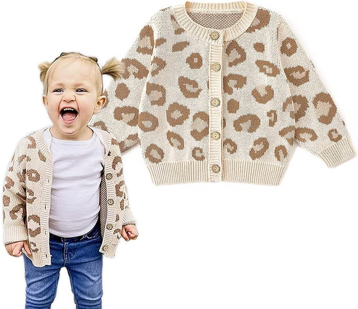 Simplee kids Baby Sweater Cable-Knit Baby Cardigan Coat for Autumn Fall 3M-3T | Amazon (US)