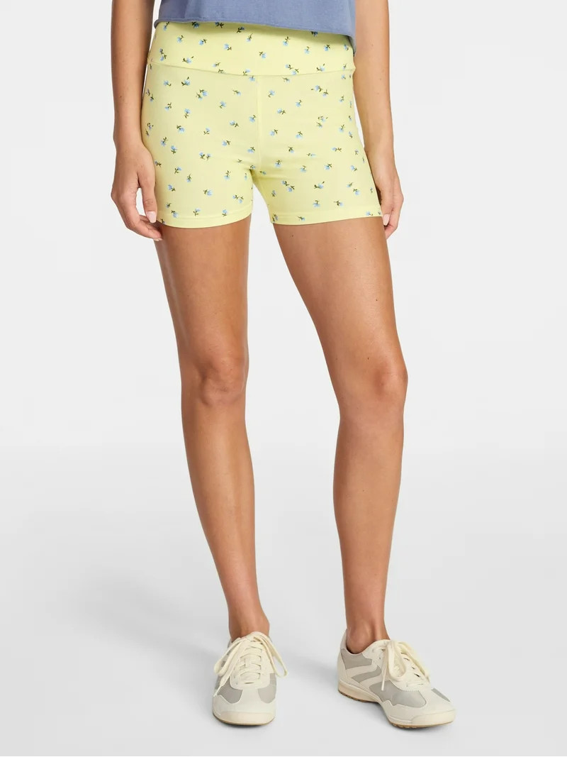 No Boundaries Faux Sueded Jersey Shorty Shorts, 3'' Inseam, Women's XXS-XXL | Walmart (US)