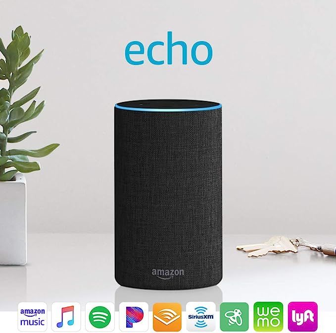 Certified Refurbished Echo (2nd Generation) - Smart speaker with Alexa - Charcoal Fabric | Amazon (US)