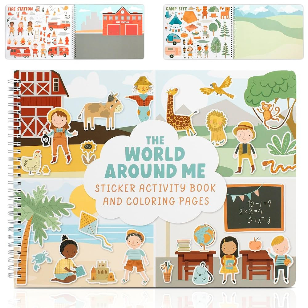 Fun Sticker Book for Toddlers 2-4 Years - Perfect Kids Activity Book with 500+ Beautiful Stickers... | Amazon (US)