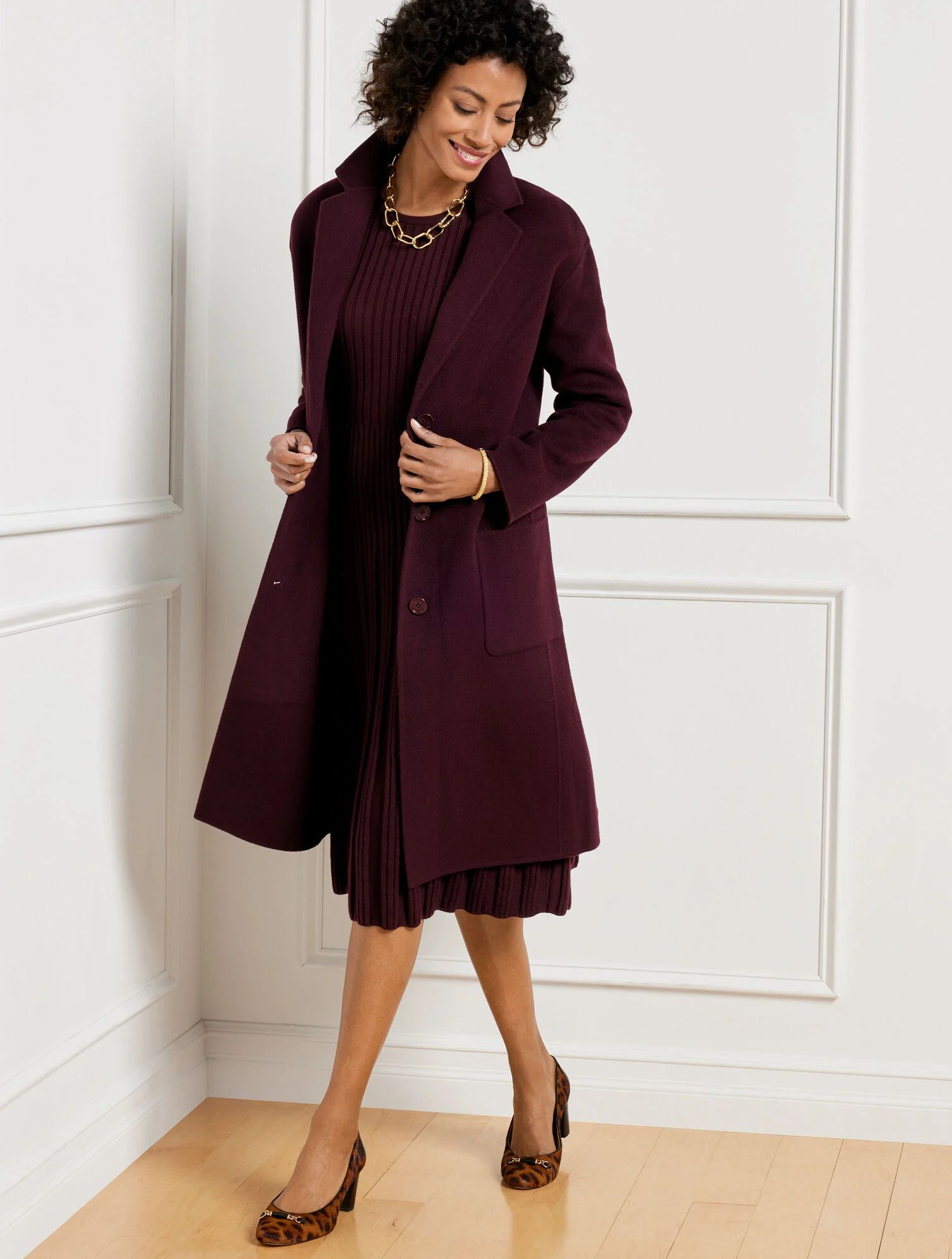 Double Face Wool Blend Duster | Talbots