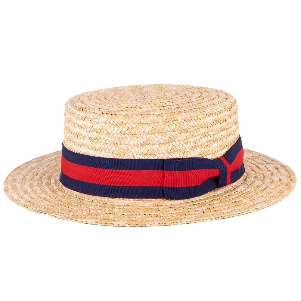 ZAKIRA Classic Straw Boater Hat Handmade from Natural Straw | Amazon (CA)