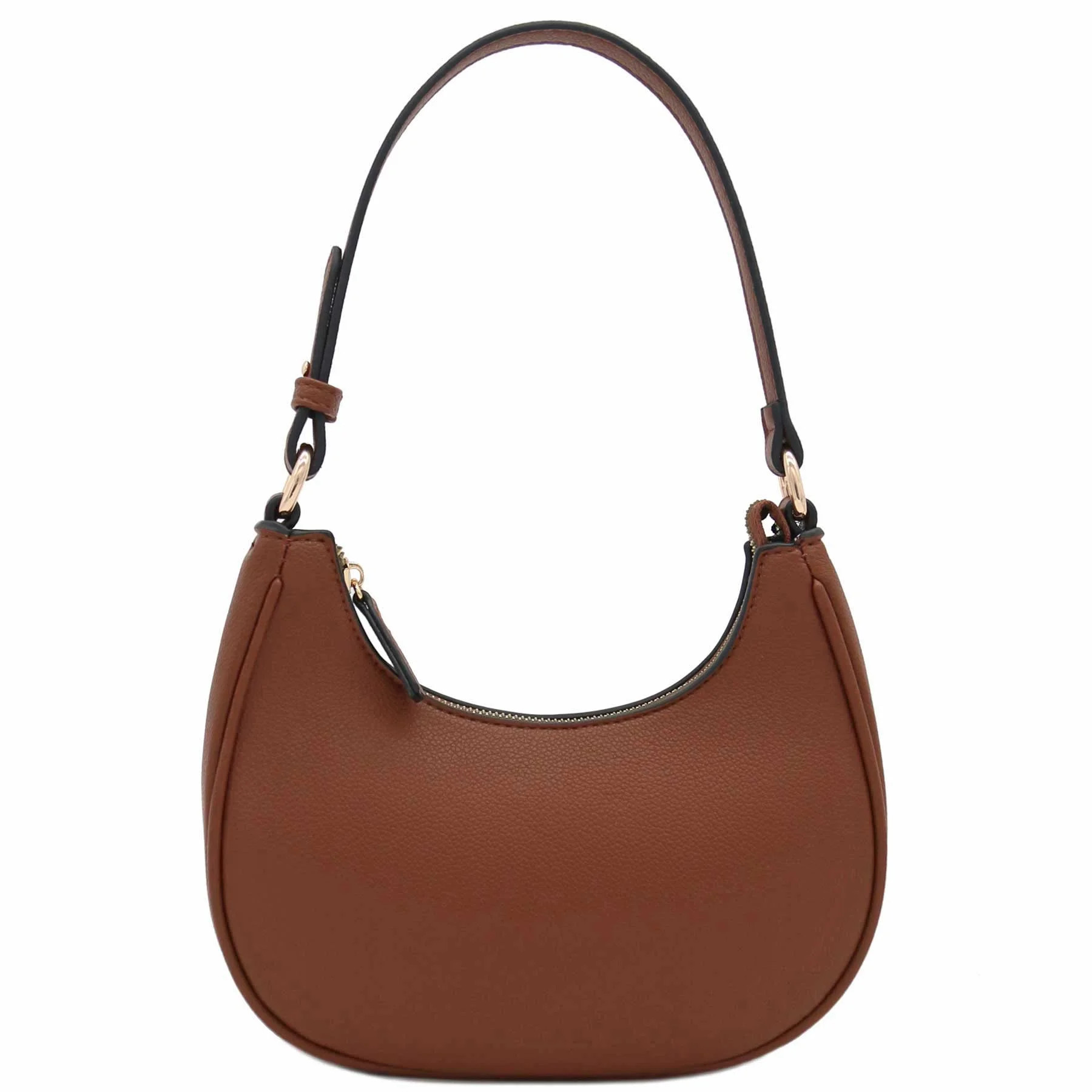 FashionPuzzle Small Crescent Shoulder Bag Underarm Purse (Brown) | Walmart (US)
