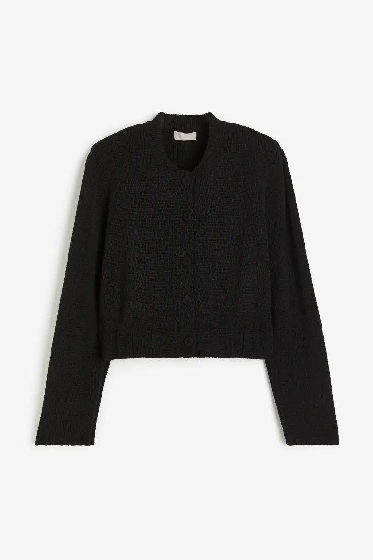 Knit Jacket with Shoulder Pads | H&M (US + CA)