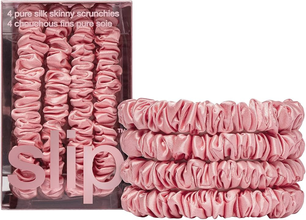 slip Skinny Scrunchies: Anti-Crease, Anti-Breakage Slipsilk™ Design Protects Delicate Hair | In... | Amazon (US)